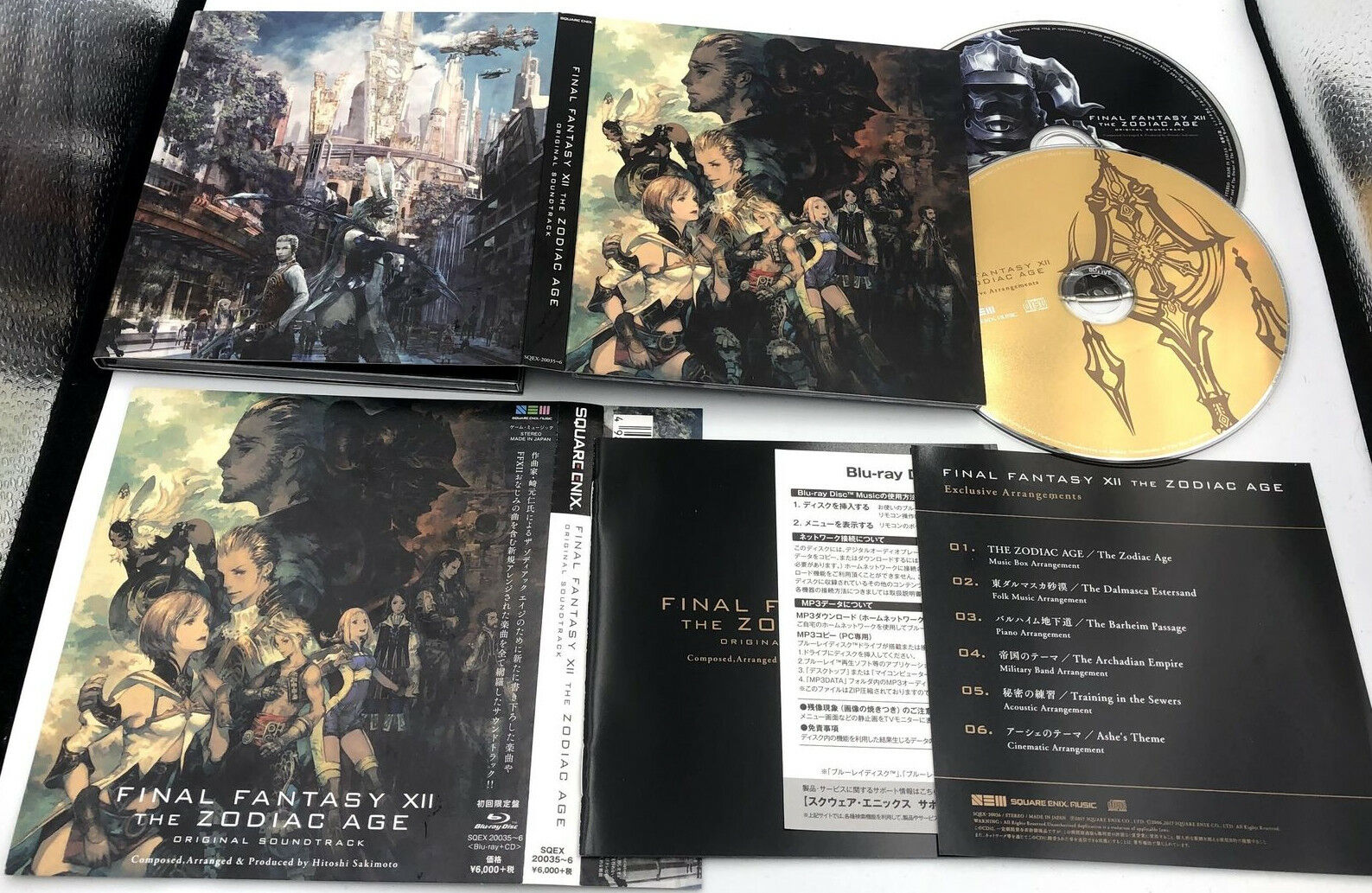 Final Fantasy XII The Zodiac Age Original Soundtrack Blu-Ray+CD 2-disc Sakimoto