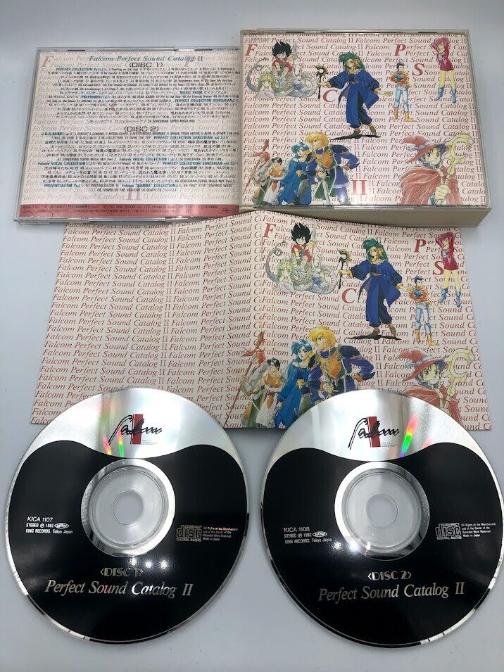 Falcom Perfect Sound Catalog II 2 soundtrack 2-CD 1992 Ys III/Xanadu/Sorcerian
