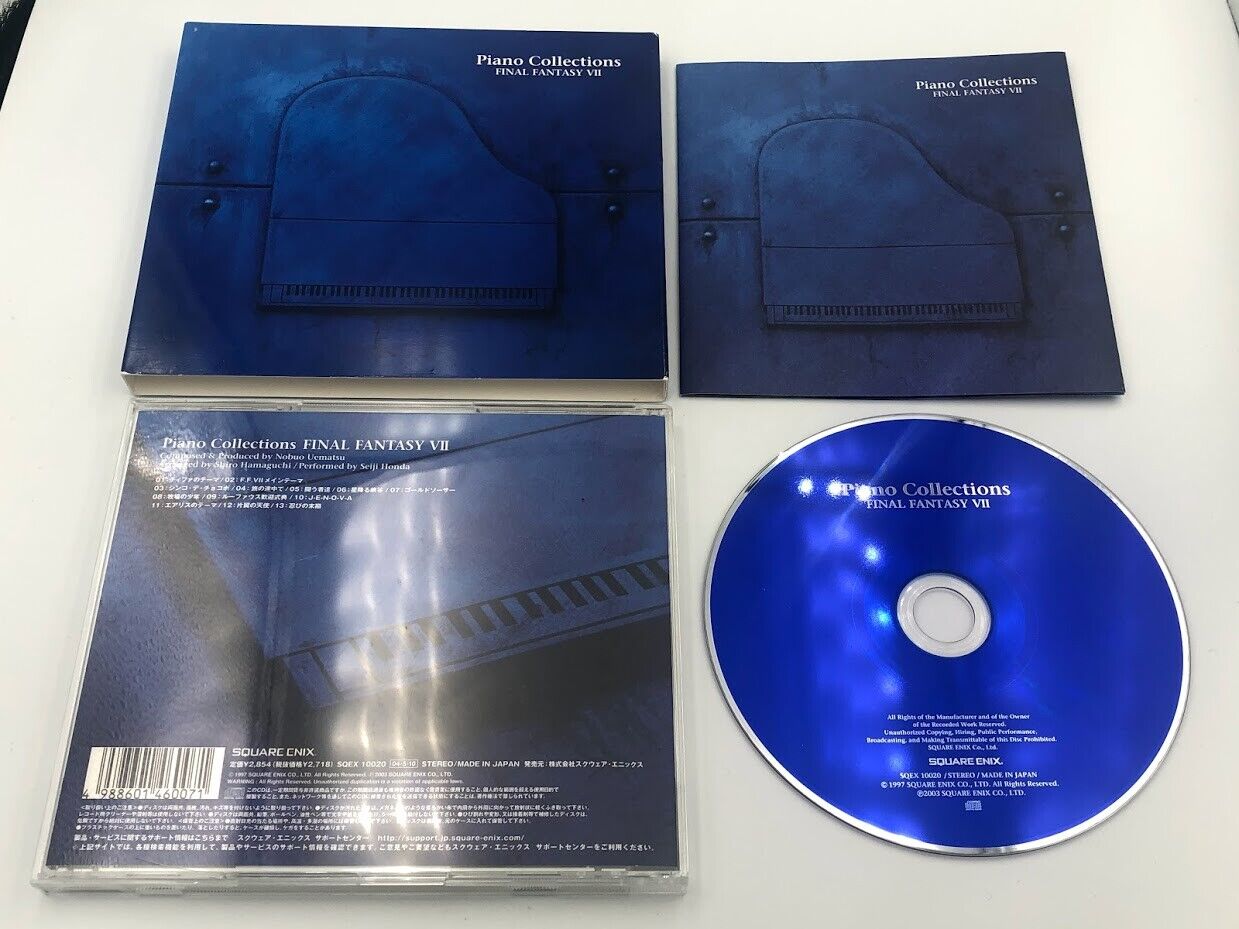 Final Fantasy VII Piano Collections soundtrack CD First Print with Slipcover