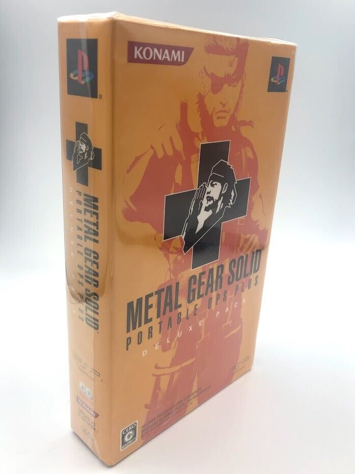 Metal Gear Solid Portable Ops Plus Deluxe Pack 1+2 Sony PSP Japan double box set