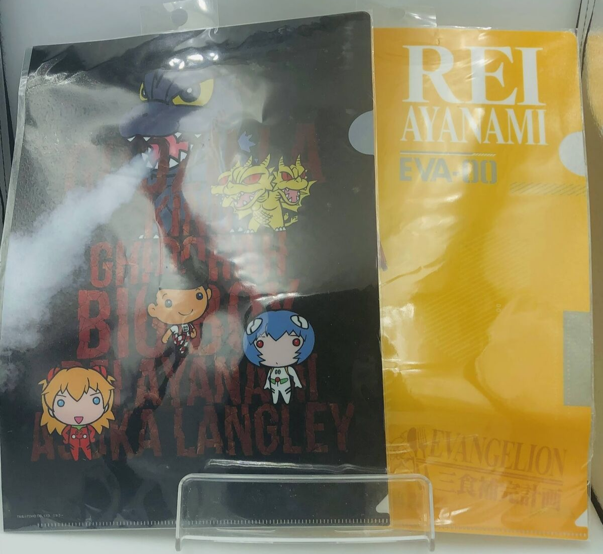 Godzilla × Shin Evangelion × Big Boy collaboration clear files Rei Ayanami Asuka