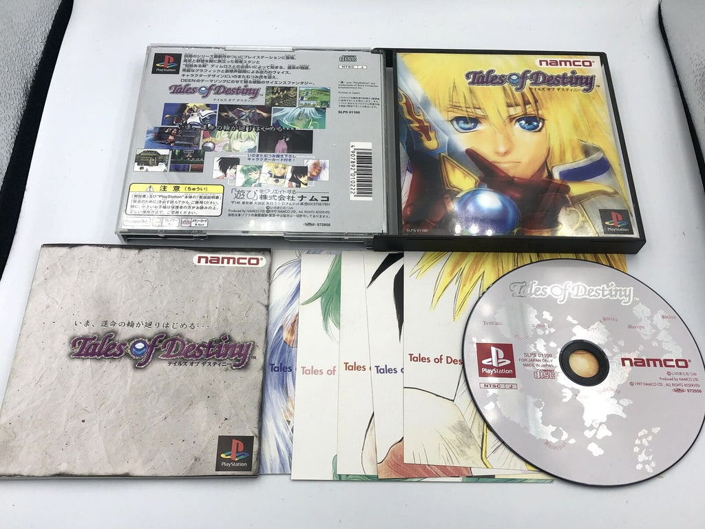 Tales of Destiny Playstation PS1 Japan complete with case and manual 5 Art Cards