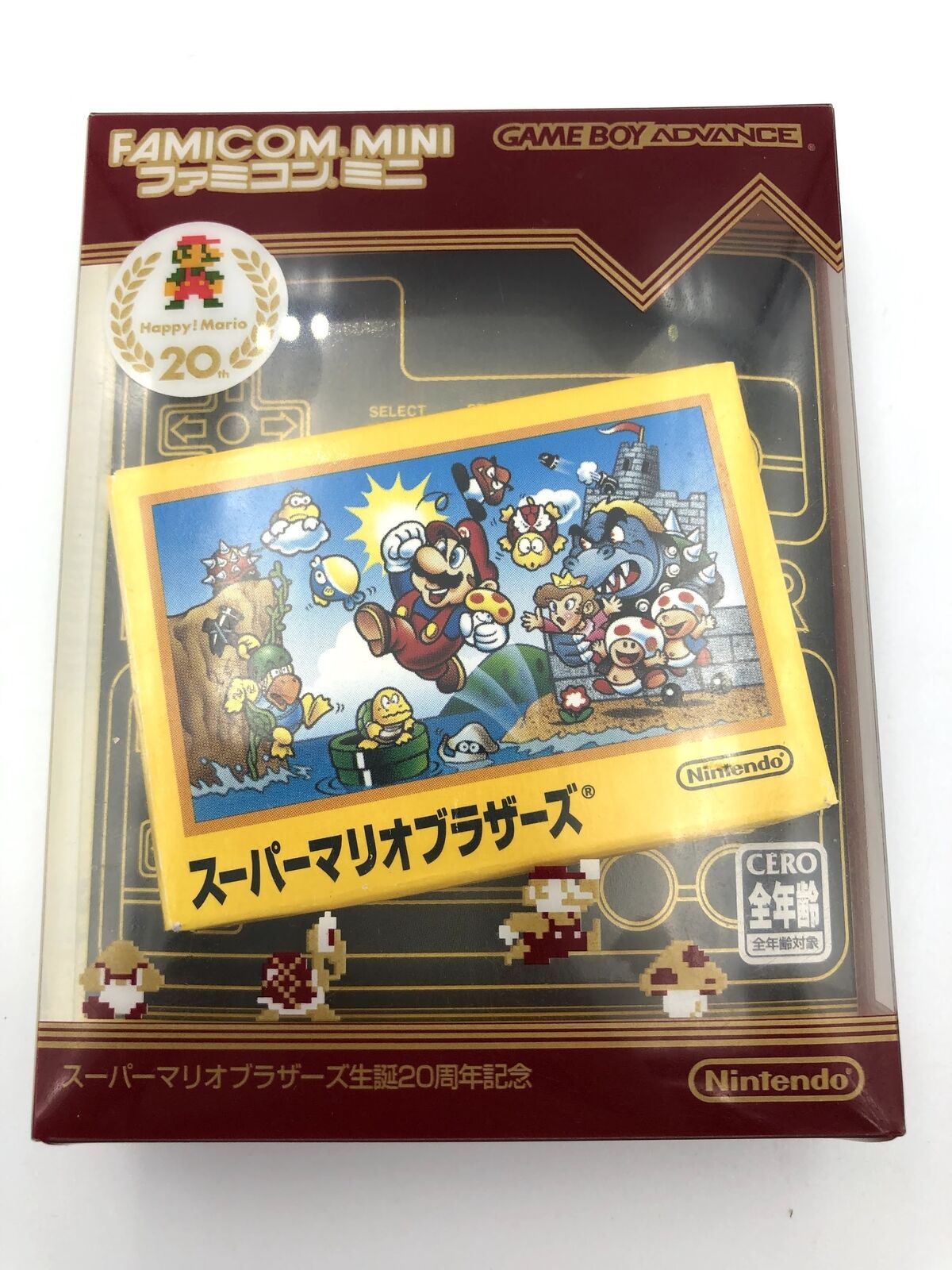 Super Mario Bros. Brothers Famicom Mini Game Boy Advance GBA COMPLETE 20th Annv