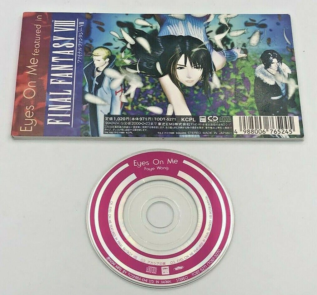Faye Wong 王菲 "Eyes on Me" Final Fantasy VIII theme 3-inch CD 80mm 8cm soundtrack