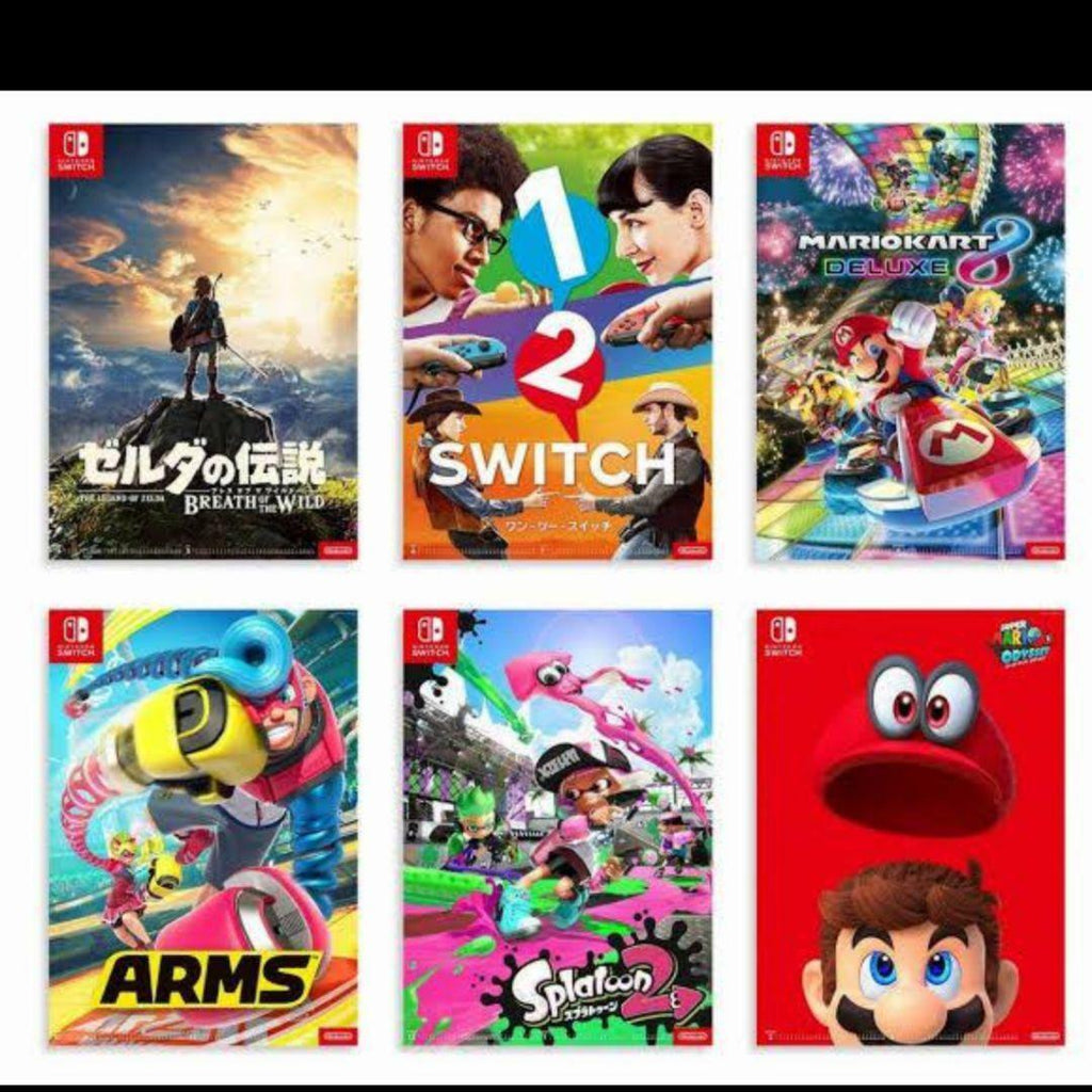 Japan My Nintendo Rewards 6-Poster set 2017 Zelda Breath of the Wild/Mario Kart