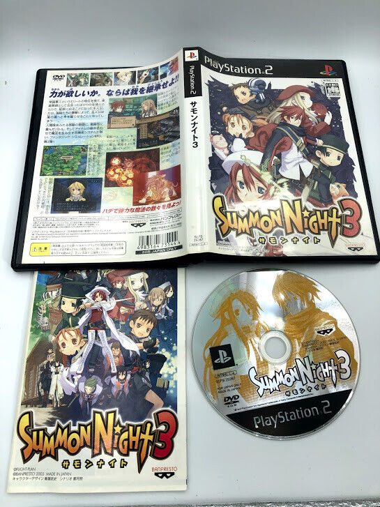 Summon Night 3 Playstation 2 Japan complete case & manual PS2 strategy tactics