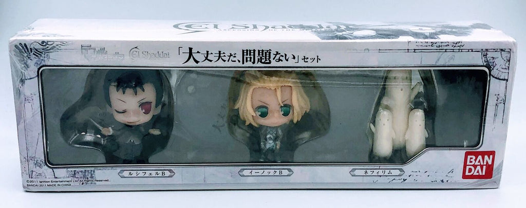 El Shaddai Lucifel/Enoch B/Nephilim chibi mini figures 3-pack OK, No Problem Set