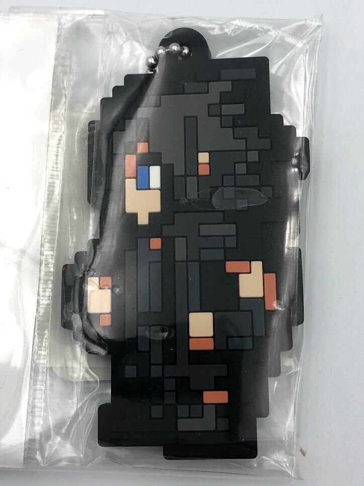 Final Fantasy XV Noctis pixel art character rubber strap New keychain keyholder