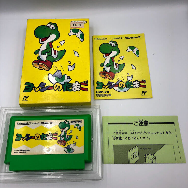 Yoshi no Tamago Yoshi's Egg Nintendo Famicom NES COMPLETE in box CIB Yoshi