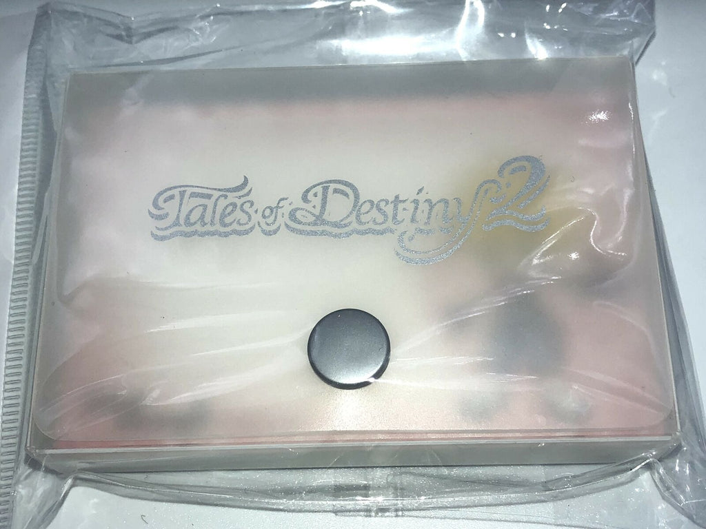 Tales of Destiny 2 acrylic card case with screenprinted logo Playstation RPG PS2