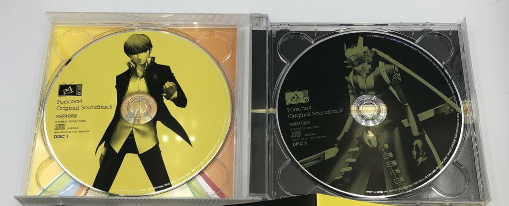 Persona 4 Original Soundtrack 2-CD OST Aniplex SVWC-7566~7 Atlus Playstation PS2
