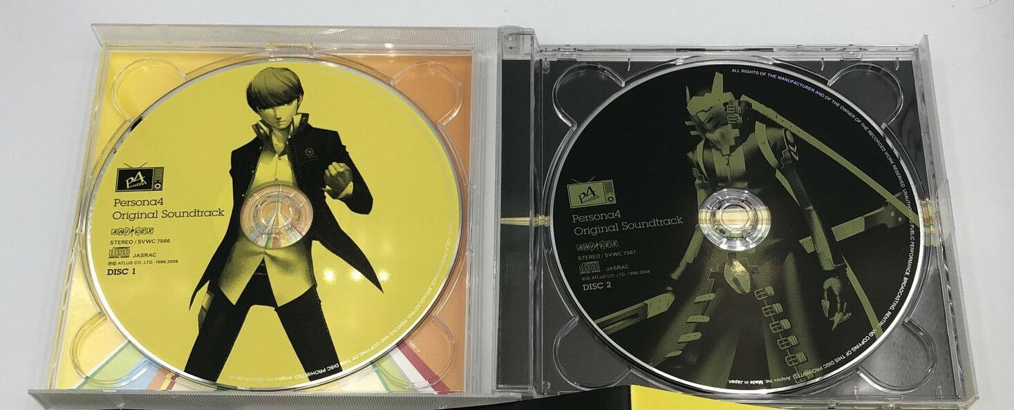 Persona 4 Original Soundtrack 2-CD OST Aniplex SVWC-7566~7 Atlus Playstation PS2