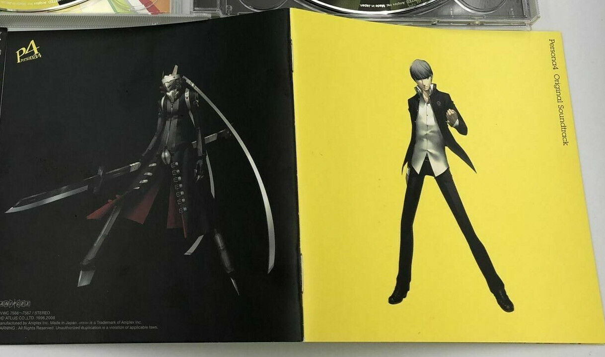 Persona 4 Original Soundtrack 2-CD OST Aniplex SVWC-7566~7 Atlus Playstation PS2
