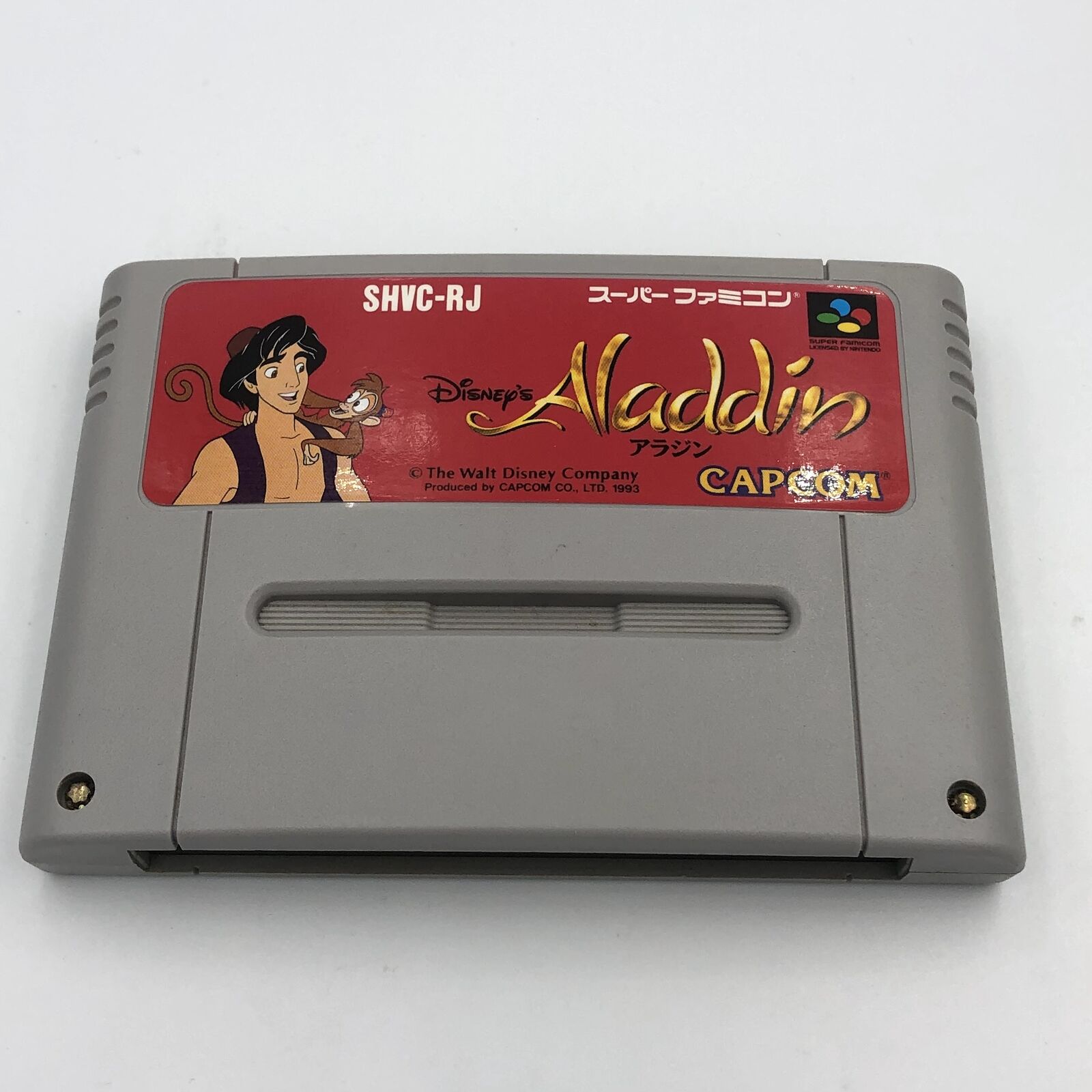 Aladdin Super Famicom (Super Nintendo SNES) Capcom Japan SFC Disney