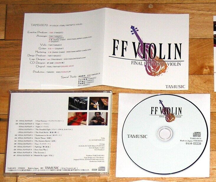 Final Fantasy FF Violin I doujin soundtrack CD fan remix Final Fantastic Violin