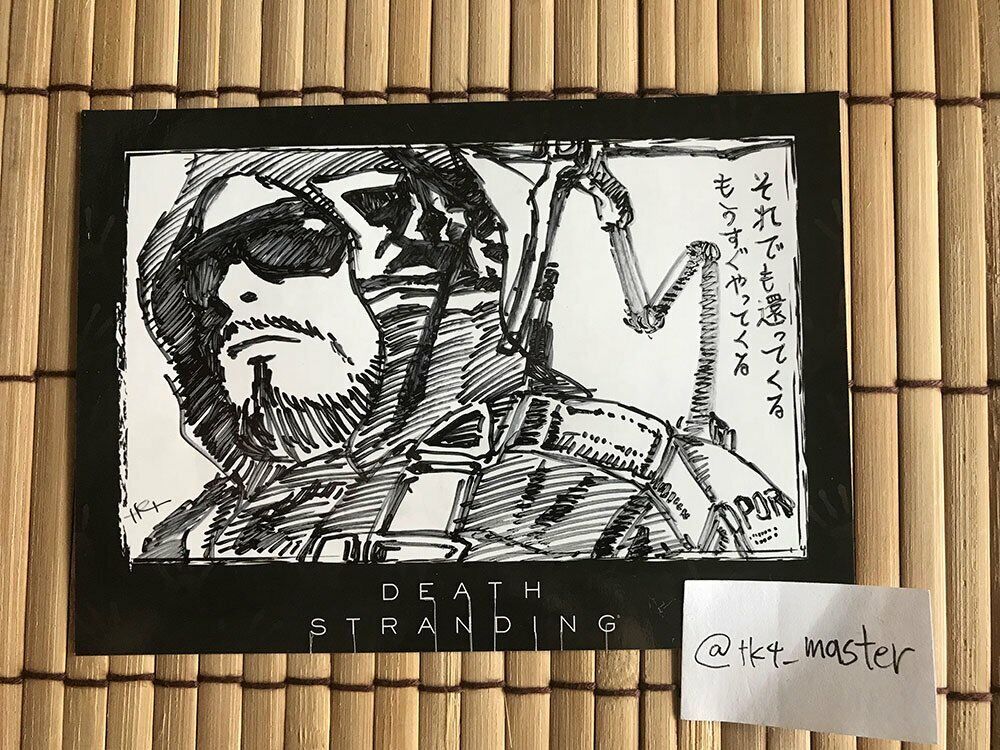 Death Stranding message sticker Twitter Instagram promo campaign Hideo Kojima