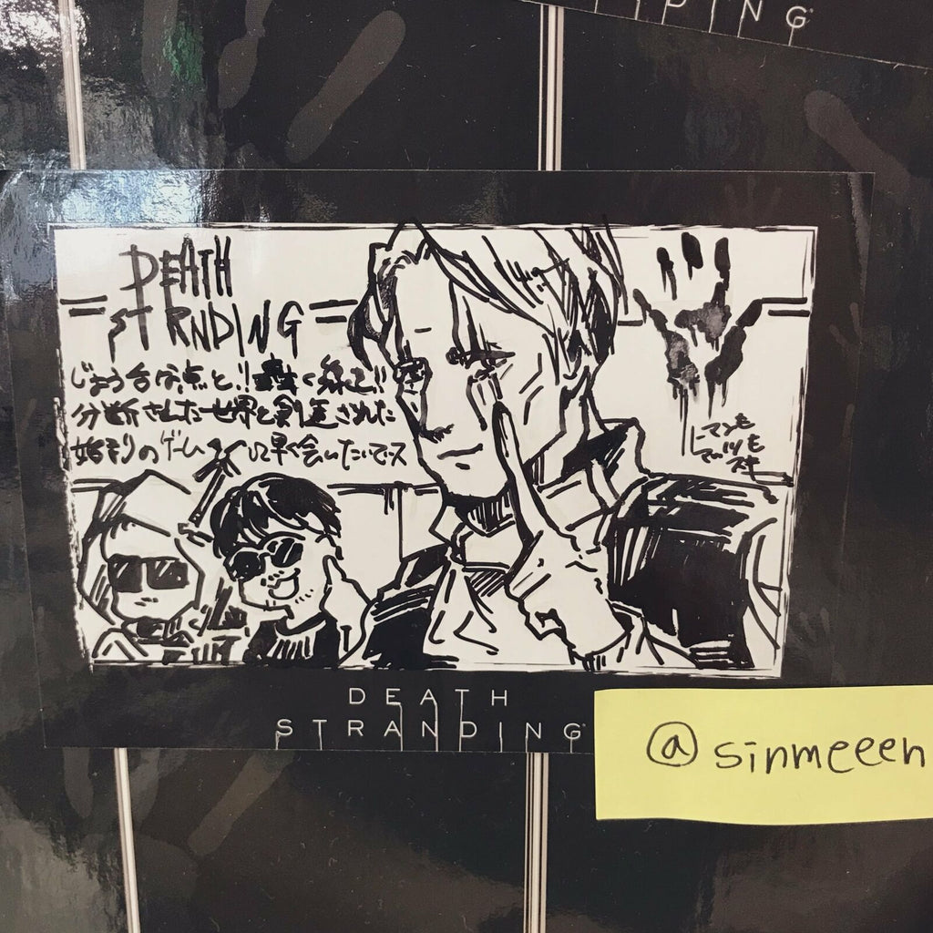 Death Stranding message sticker Twitter Instagram promo campaign Hideo Kojima
