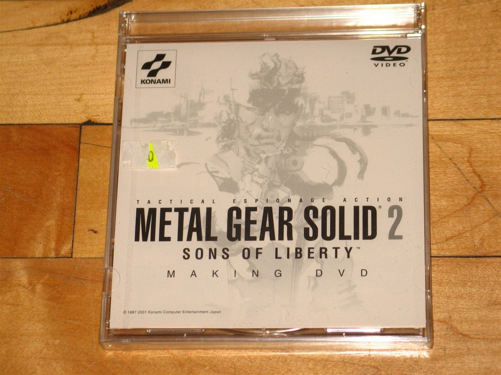 NEW SEALED Making of Metal Gear Solid 2 DVD preorder bonus Japan documentary
