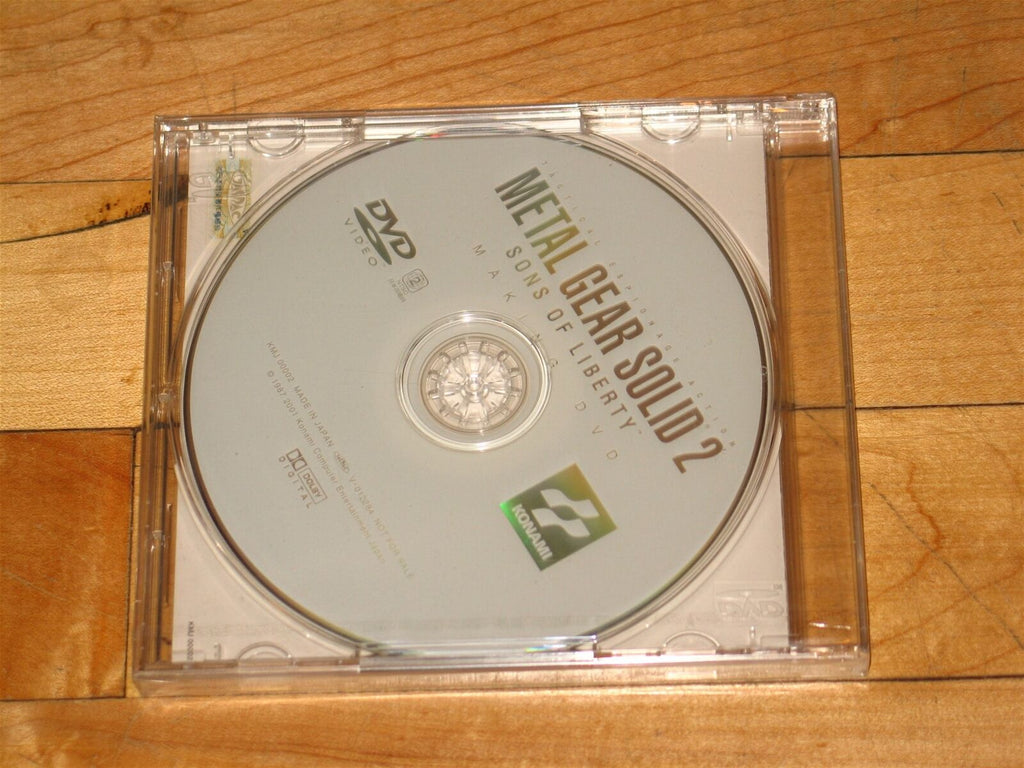 NEW SEALED Making of Metal Gear Solid 2 DVD preorder bonus Japan documentary