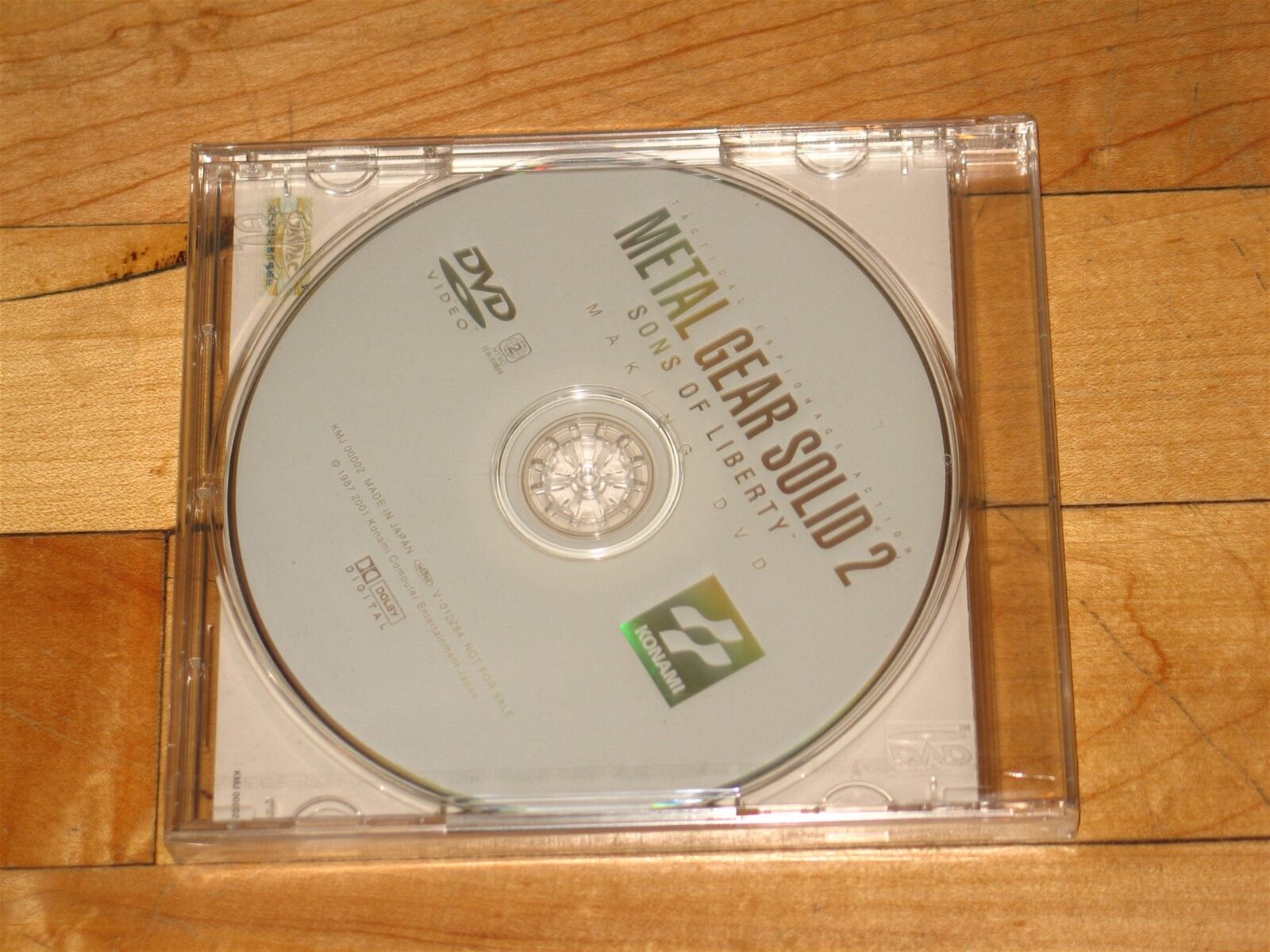 NEW SEALED Making of Metal Gear Solid 2 DVD preorder bonus Japan documentary