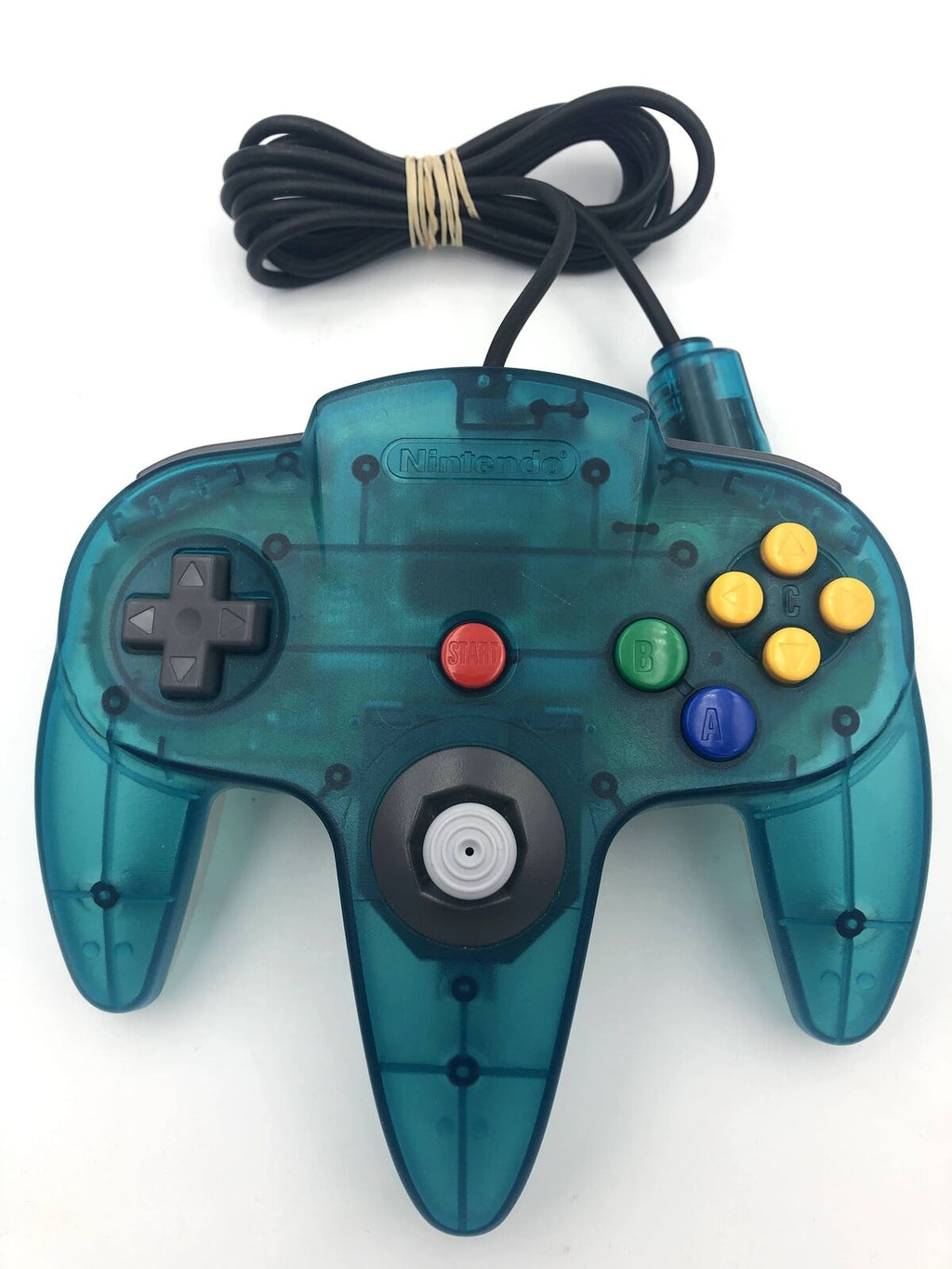 Nintendo 64 Controller Bros authentic official Clear Blue N64 atomic ice blue
