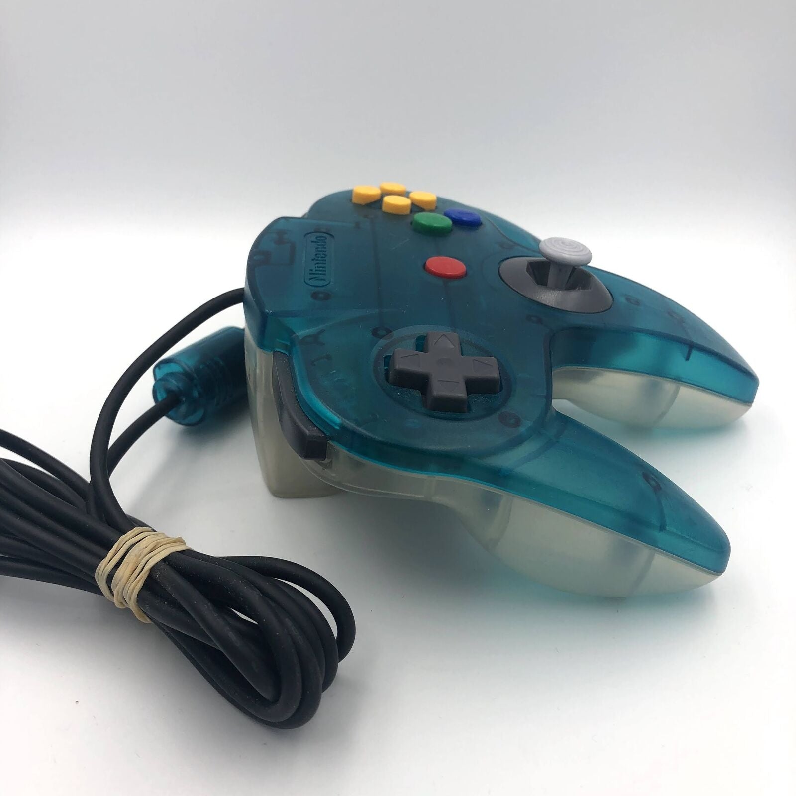 Nintendo 64 Controller Bros authentic official Clear Blue N64 atomic ice blue