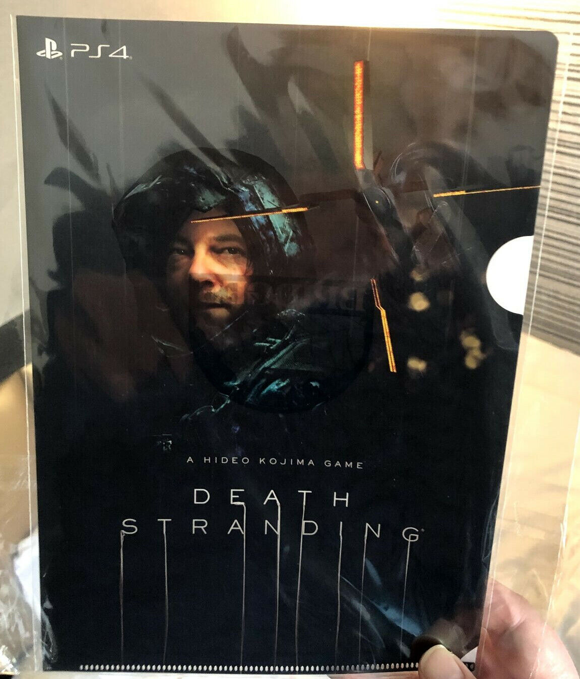 Death Stranding clear file folder Geo exclusive reservation bonus Hideo Kojima