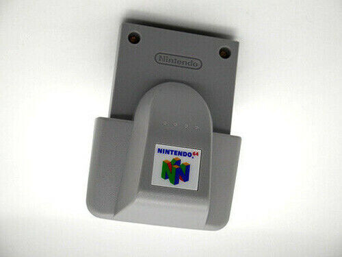 Nintendo 64 Rumble Pak Pack authentic official N64 region-free OEM w/ batt cover