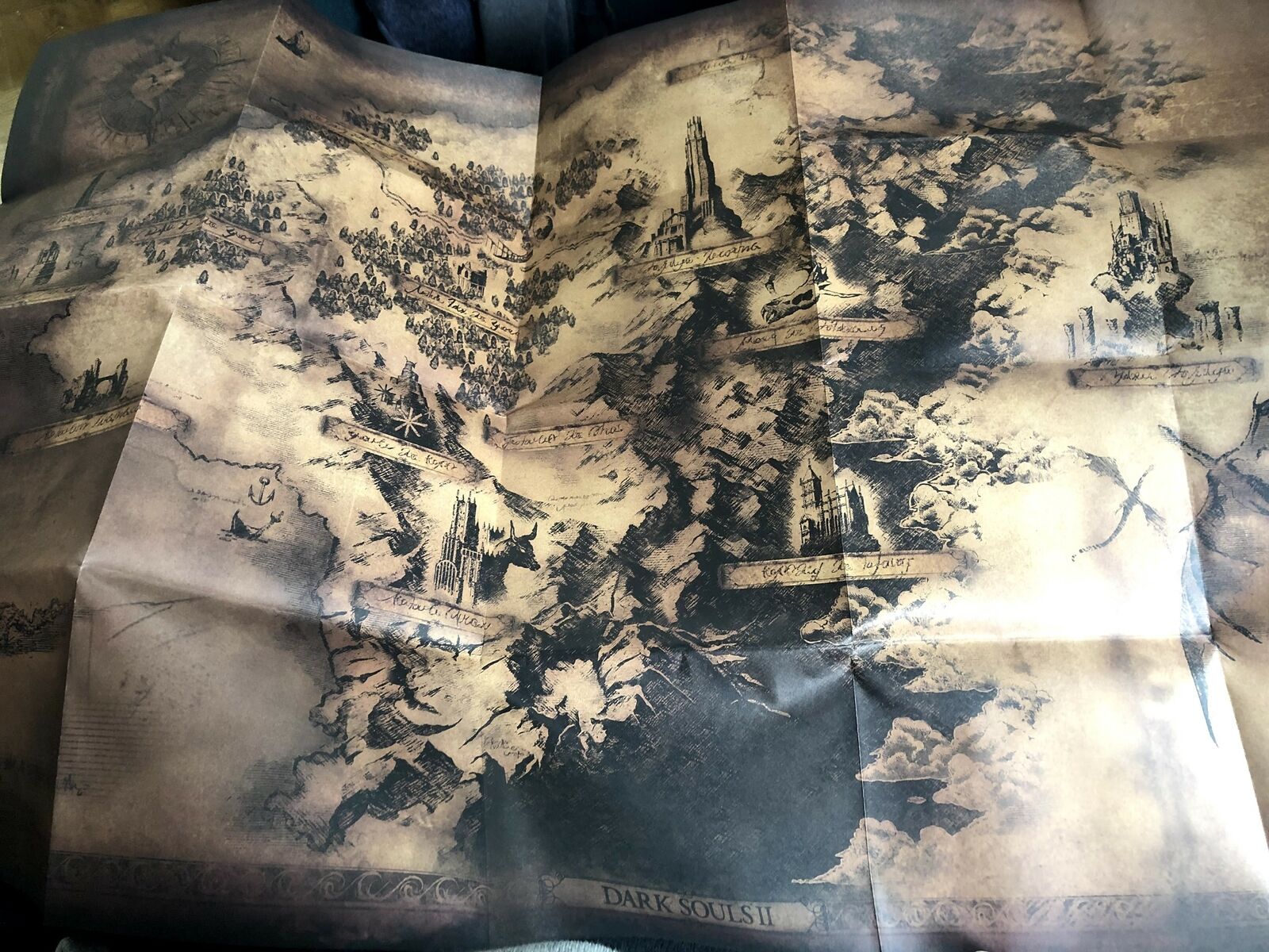Dark Souls II Original Soundtrack and Special Map/poster bonus CD Emi Evans OST