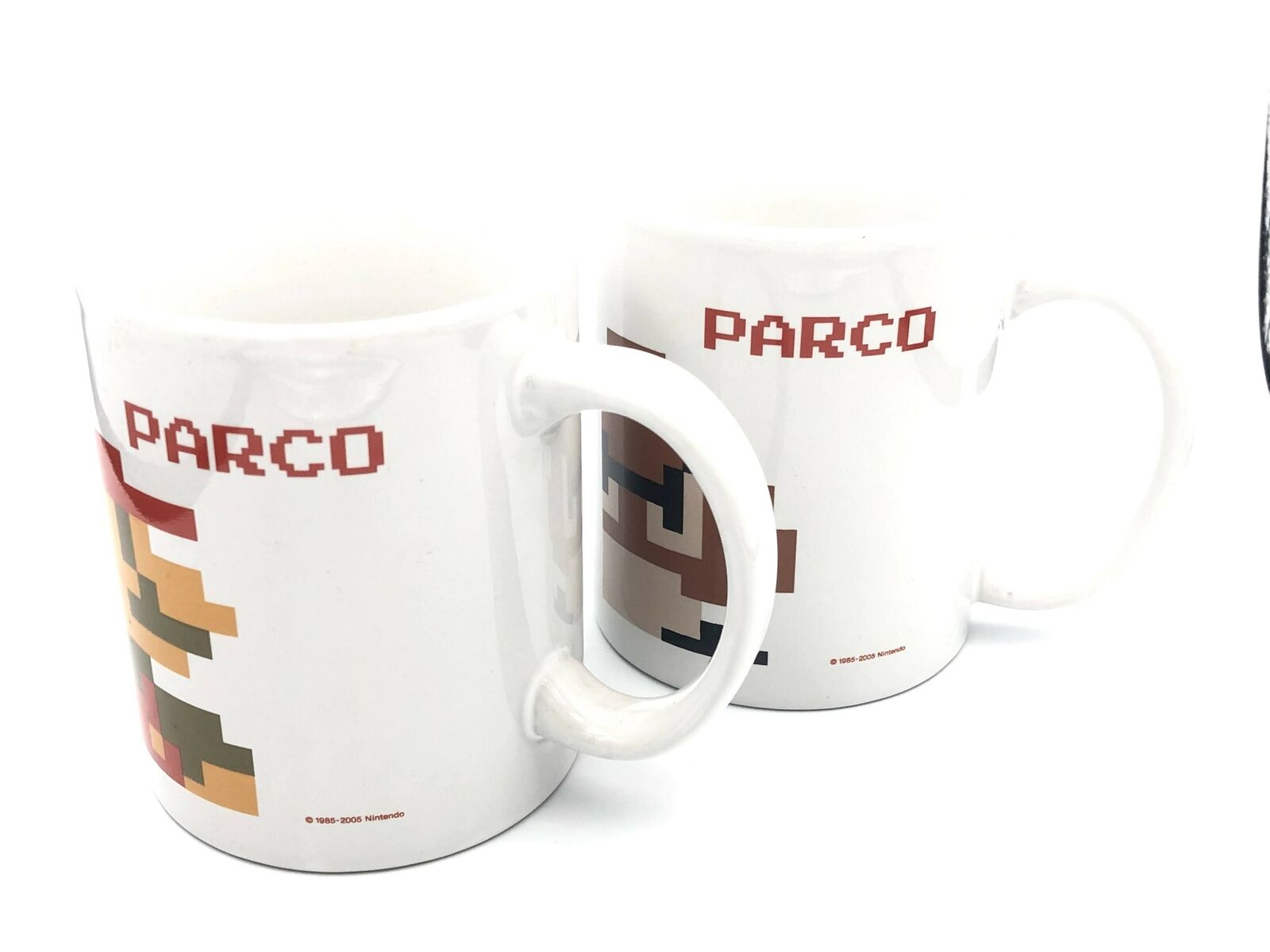 Nintendo Tokyo Shibuya PARCO Store Super Mario & Goomba coffee mugs set of 2