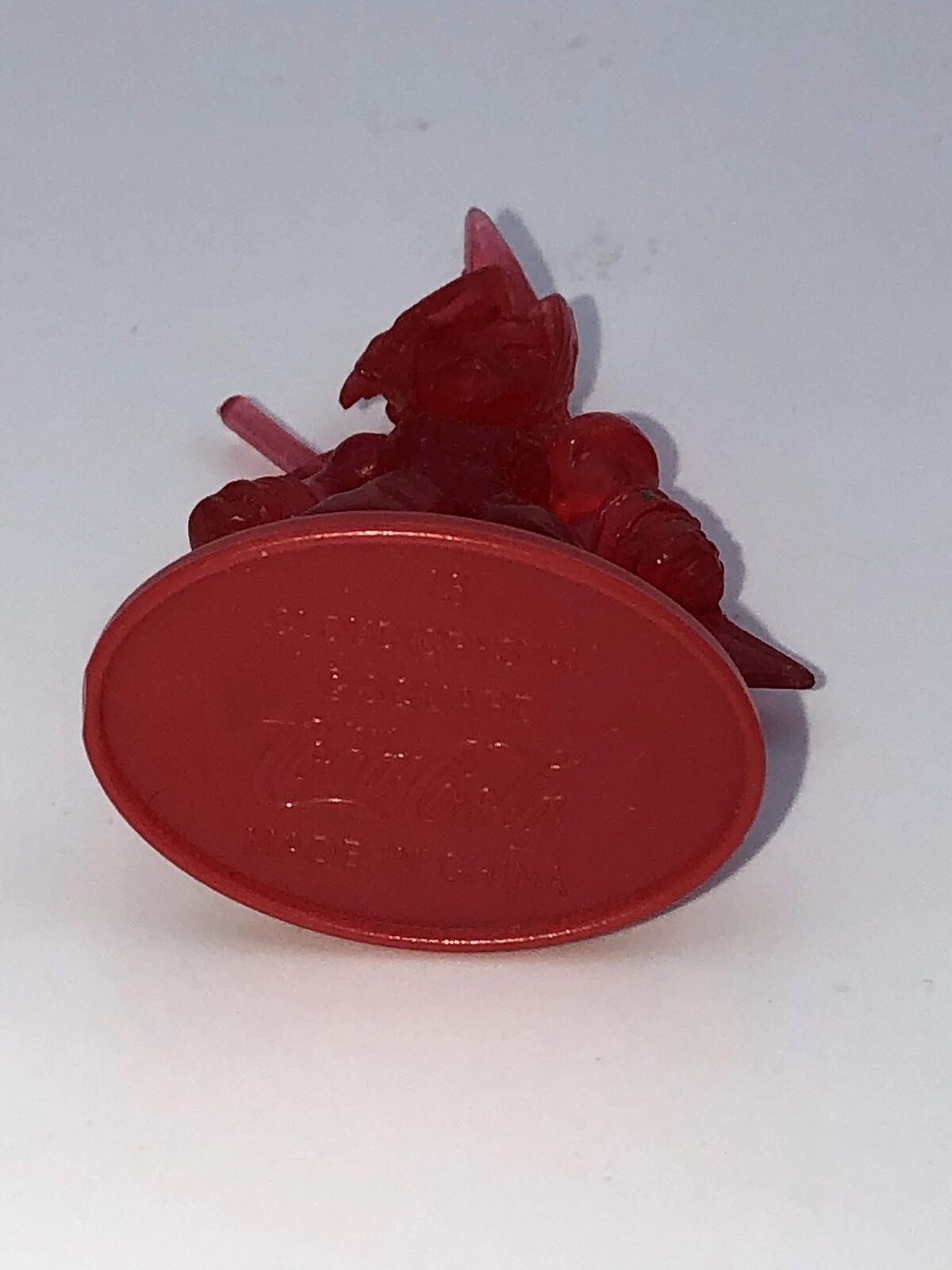 Final Fantasy VII Coca-Cola clear red Cloud chibi crystal figure 2001 Squaresoft