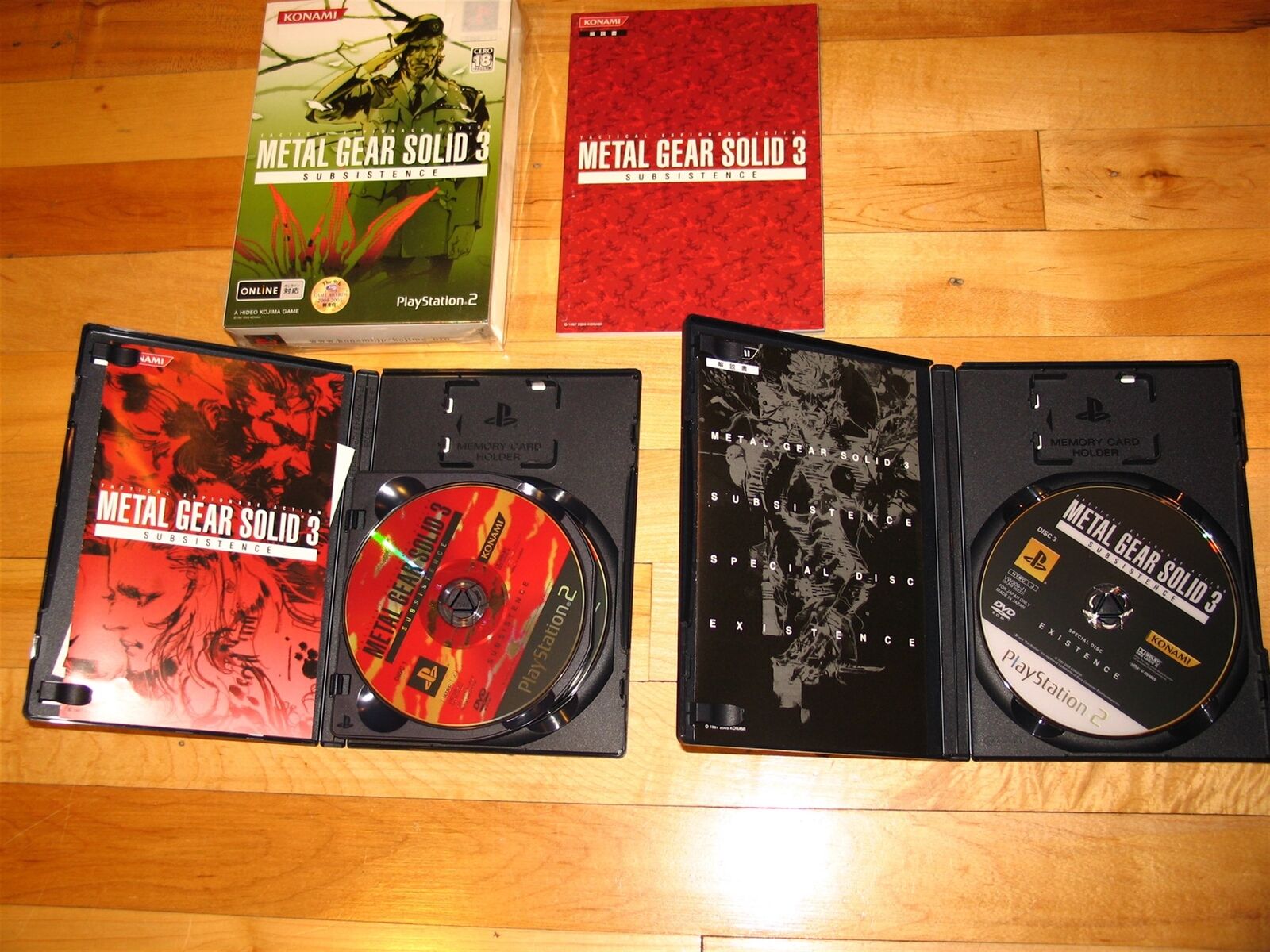 Metal Gear Solid 3 Subsistence 3-disc first print Limited Edition Japan box set