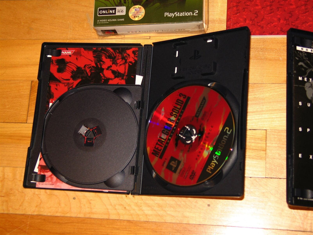 Metal Gear Solid 3 Subsistence 3-disc first print Limited Edition Japan box set