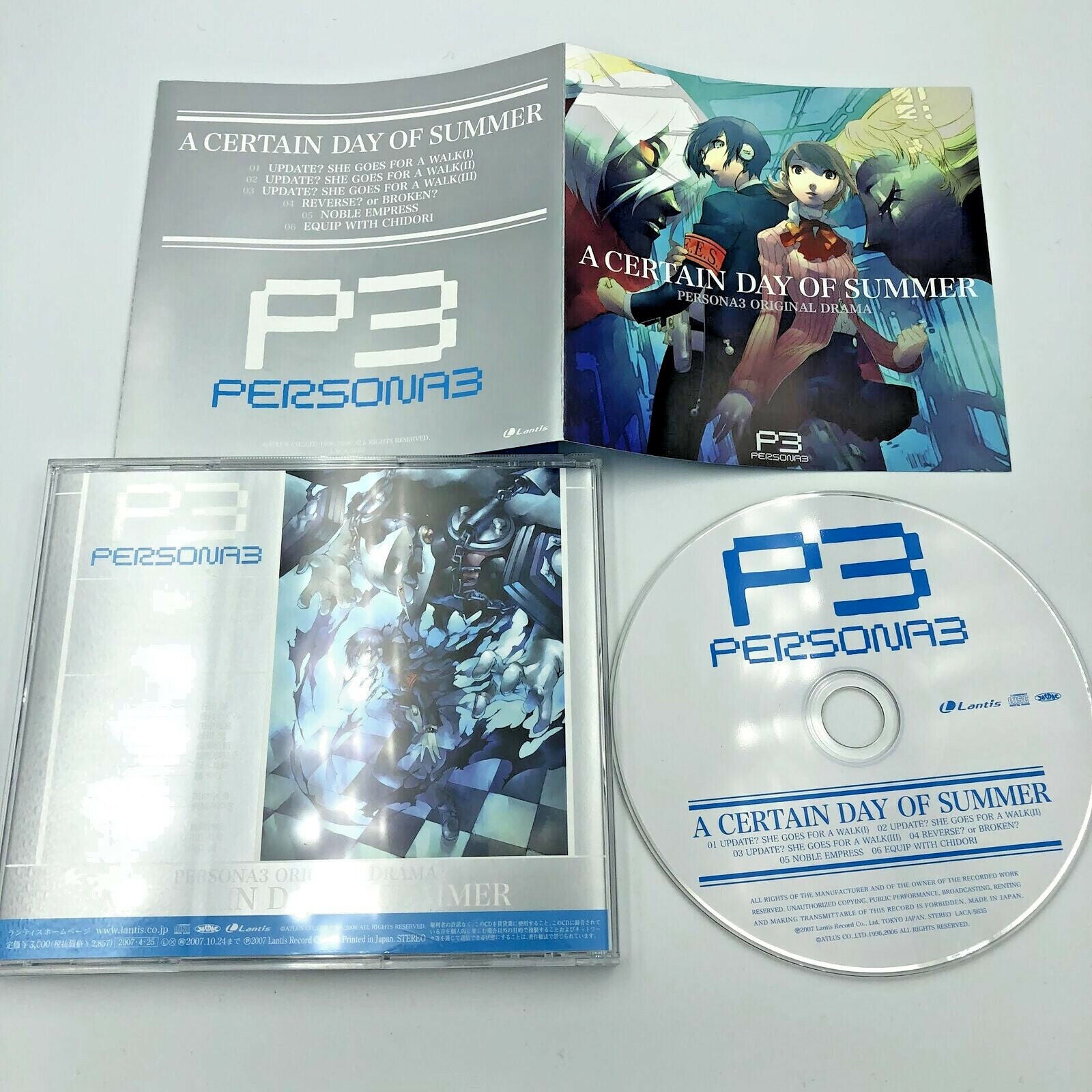 Persona 3 Original Drama A Certain Day of Summer CD OST Atlus authentic