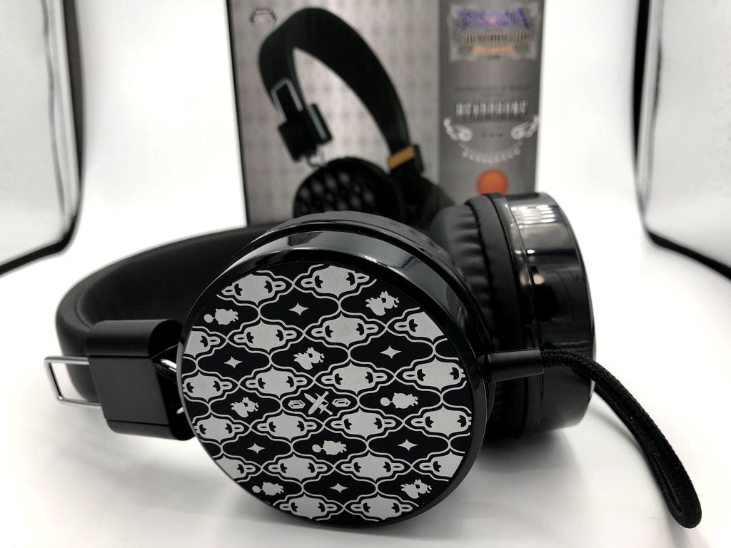 Moogle Final Fantasy Theatrhythm All-Stars silver and black Headphones Dissidia