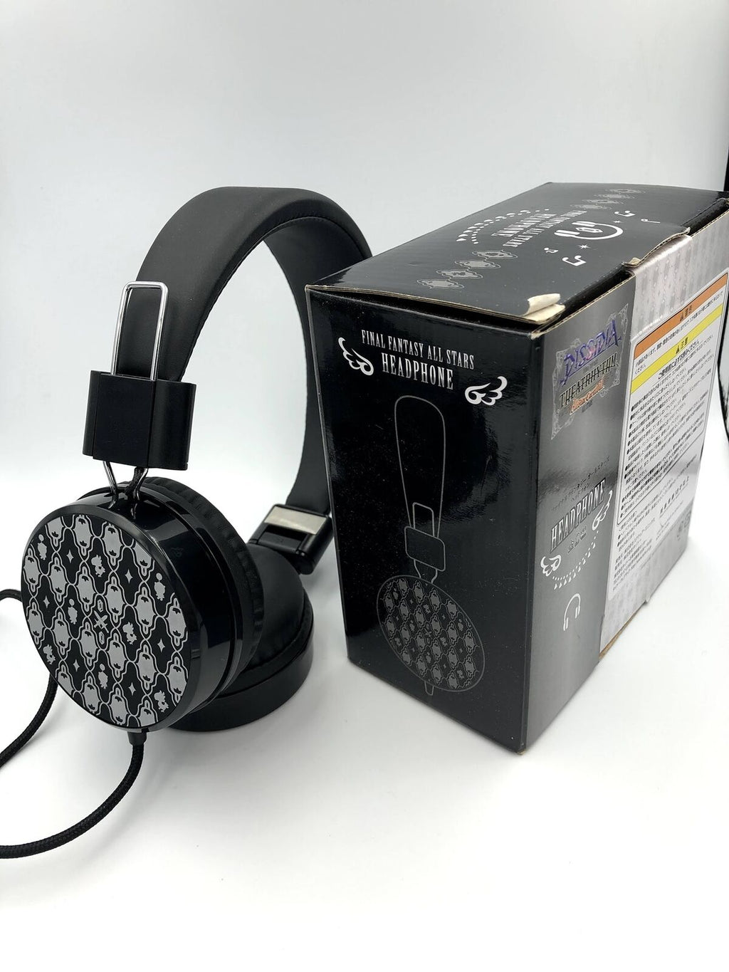 Moogle Final Fantasy Theatrhythm All-Stars silver and black Headphones Dissidia