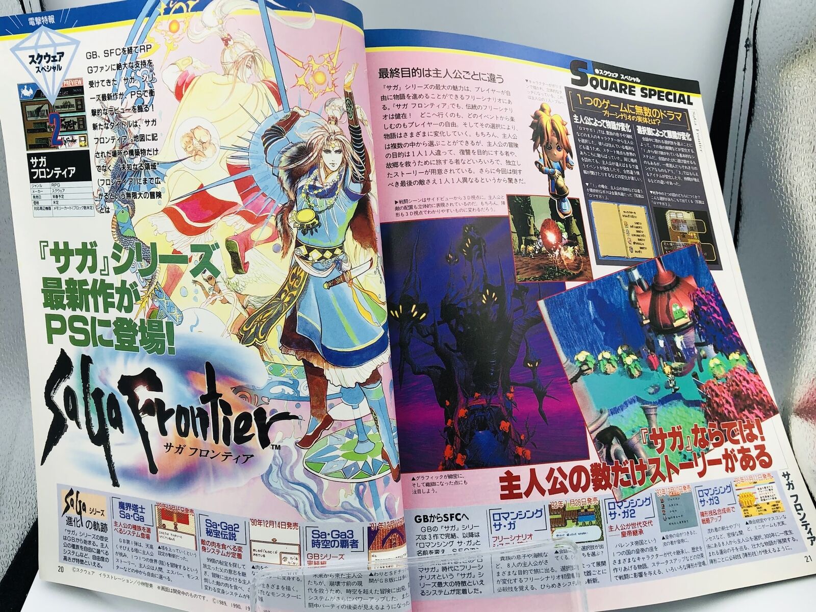 Dengeki Playstation 1996 Revelations: Persona 1/Final Fantasy VII/Tactics/Saga