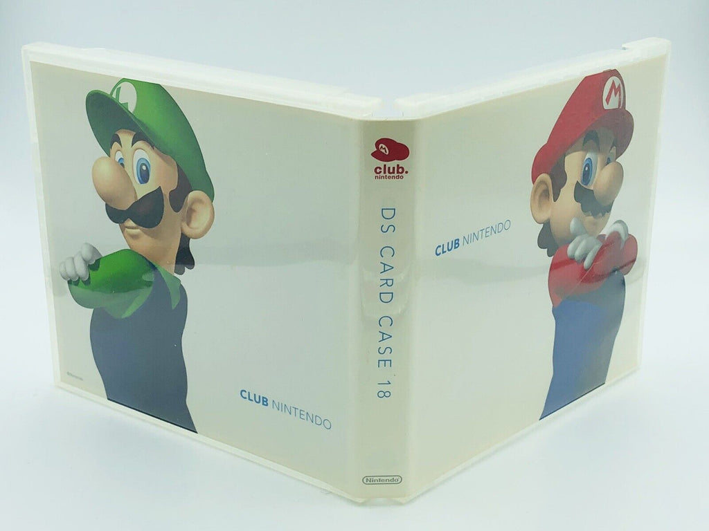 Club Nintendo DS Card Case 18 Mario Family/Gold & Silver reversible cover travel