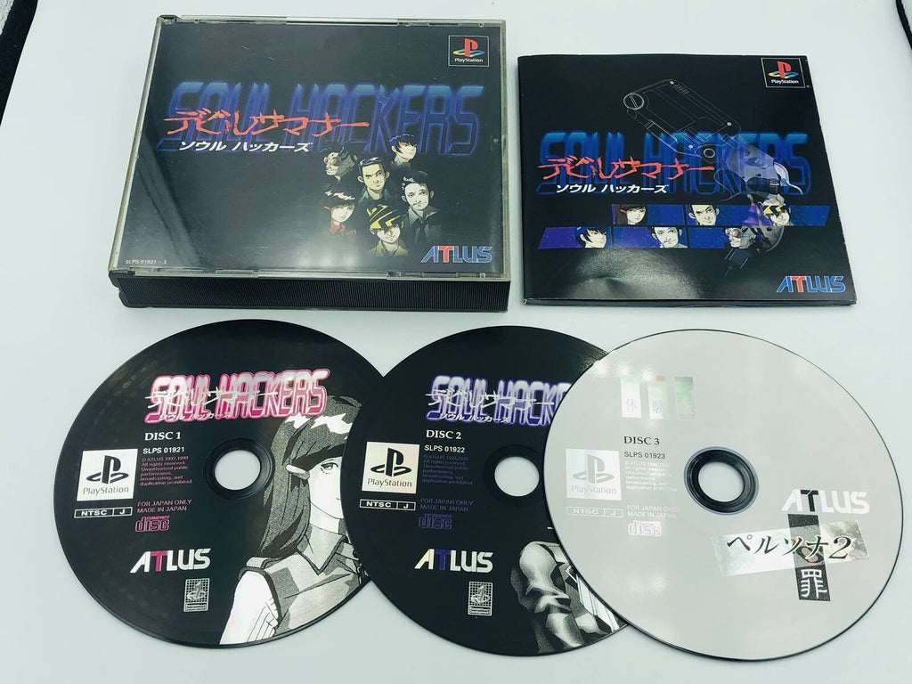 Devil Summoner Soul Hackers Playstation PS1 Japan w/ case/manual/Persona 2 demo