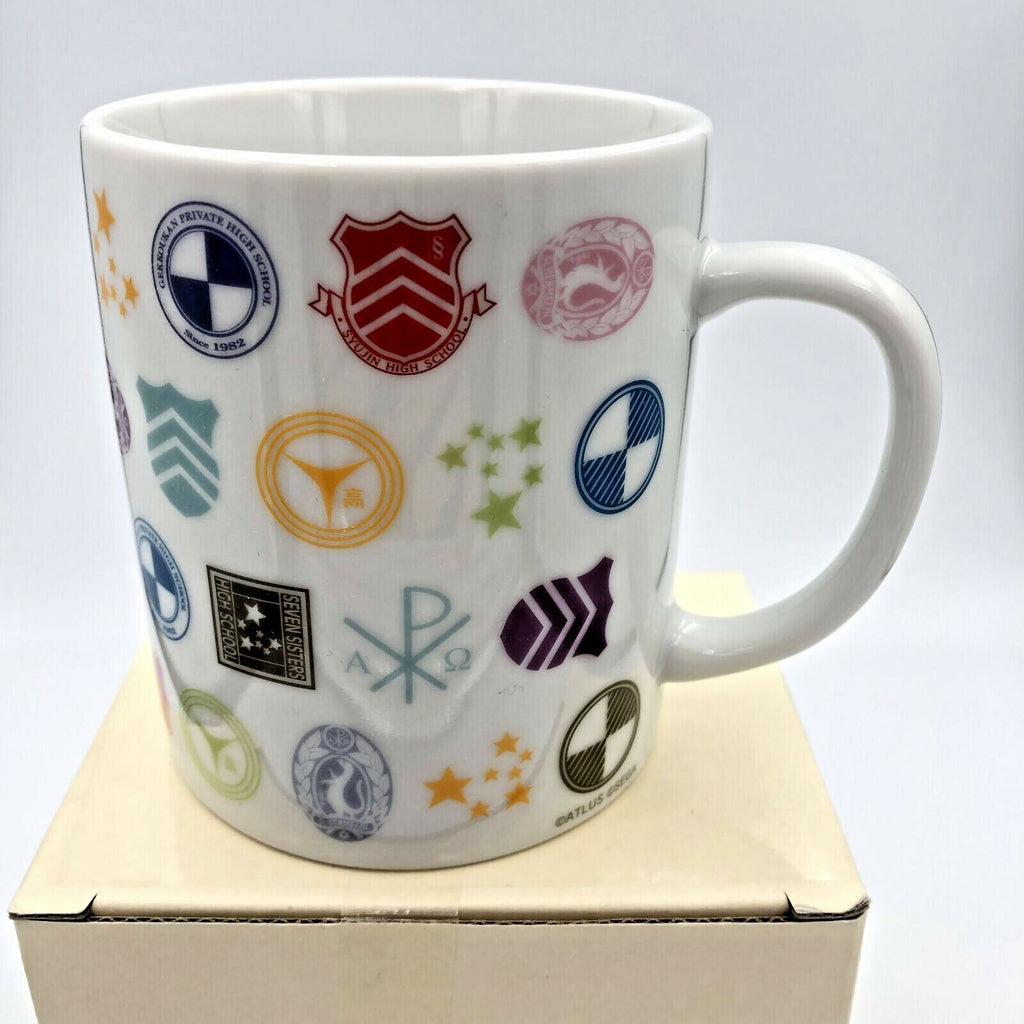 Persona Series 20th Anniversary school emblem coffee mug Atlus 1 2 3 4 5 new