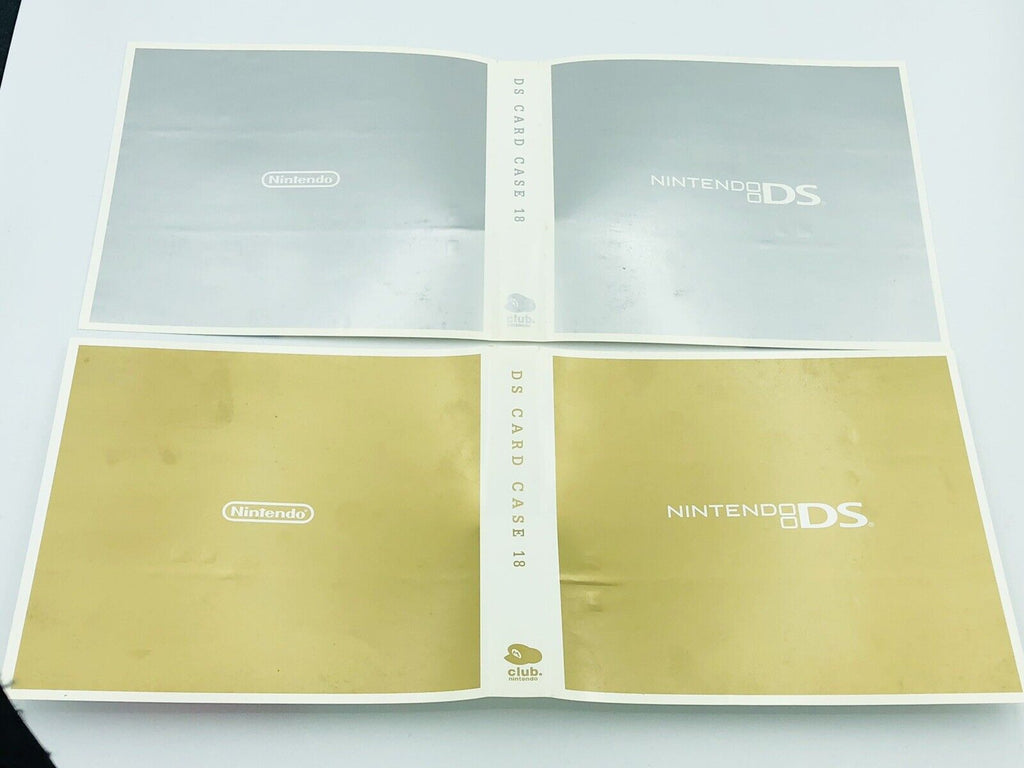 Club Nintendo DS Card Case 18 Mario Family/Gold & Silver reversible cover travel