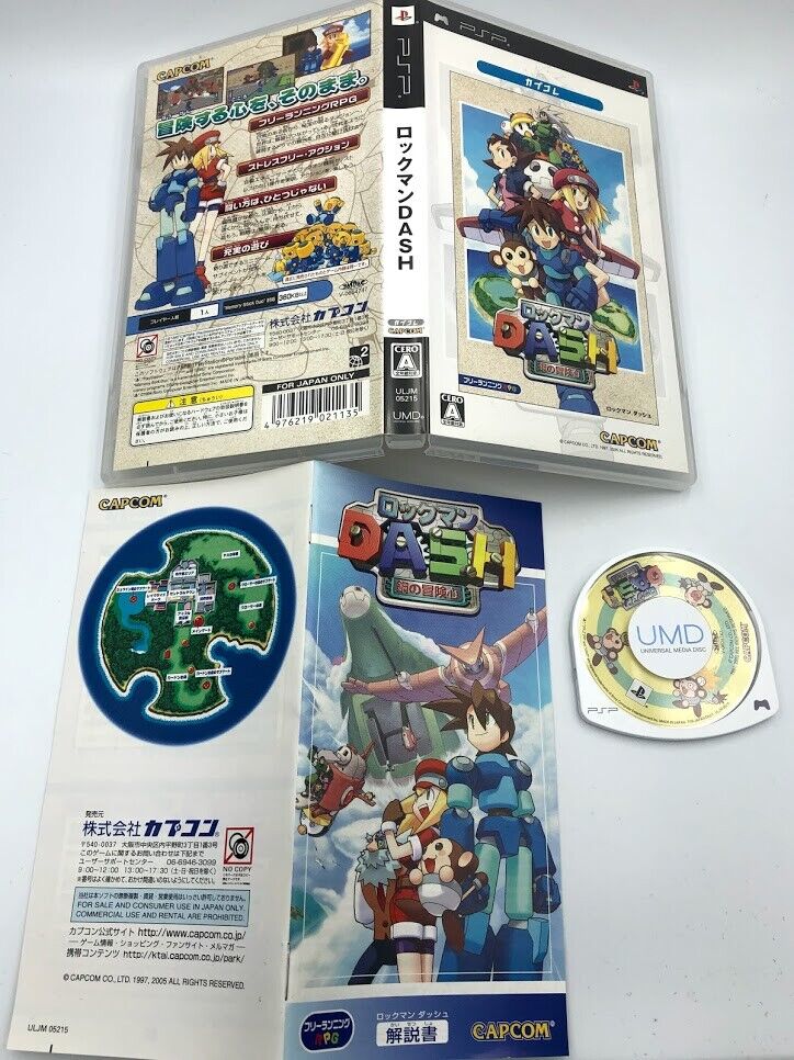 Rockman Dash (aka Mega Man Legends) Playstation PSP Japan Region-free COMPLETE