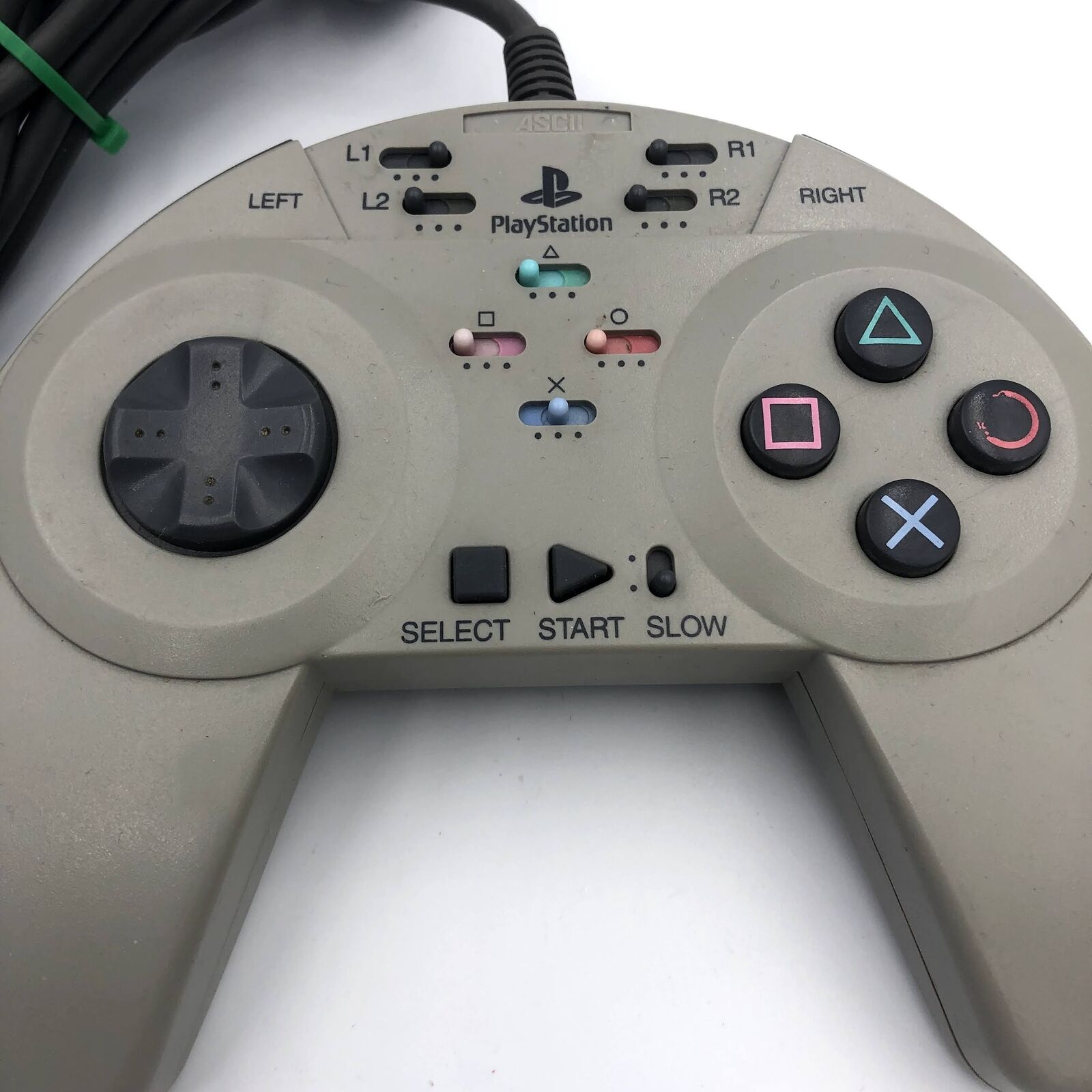 ASCII PAD V Controller SLPH-00005 PS1 Playstation PSOne digital turbo rapid fire