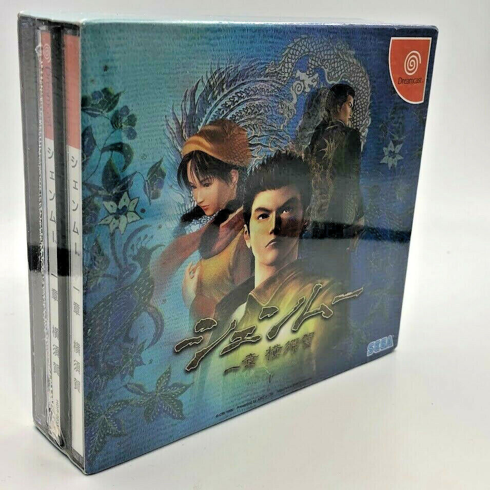 NEW SEALED Shenmue Sega Dreamcast Japan 5-disc first print slipcover +soundtrack