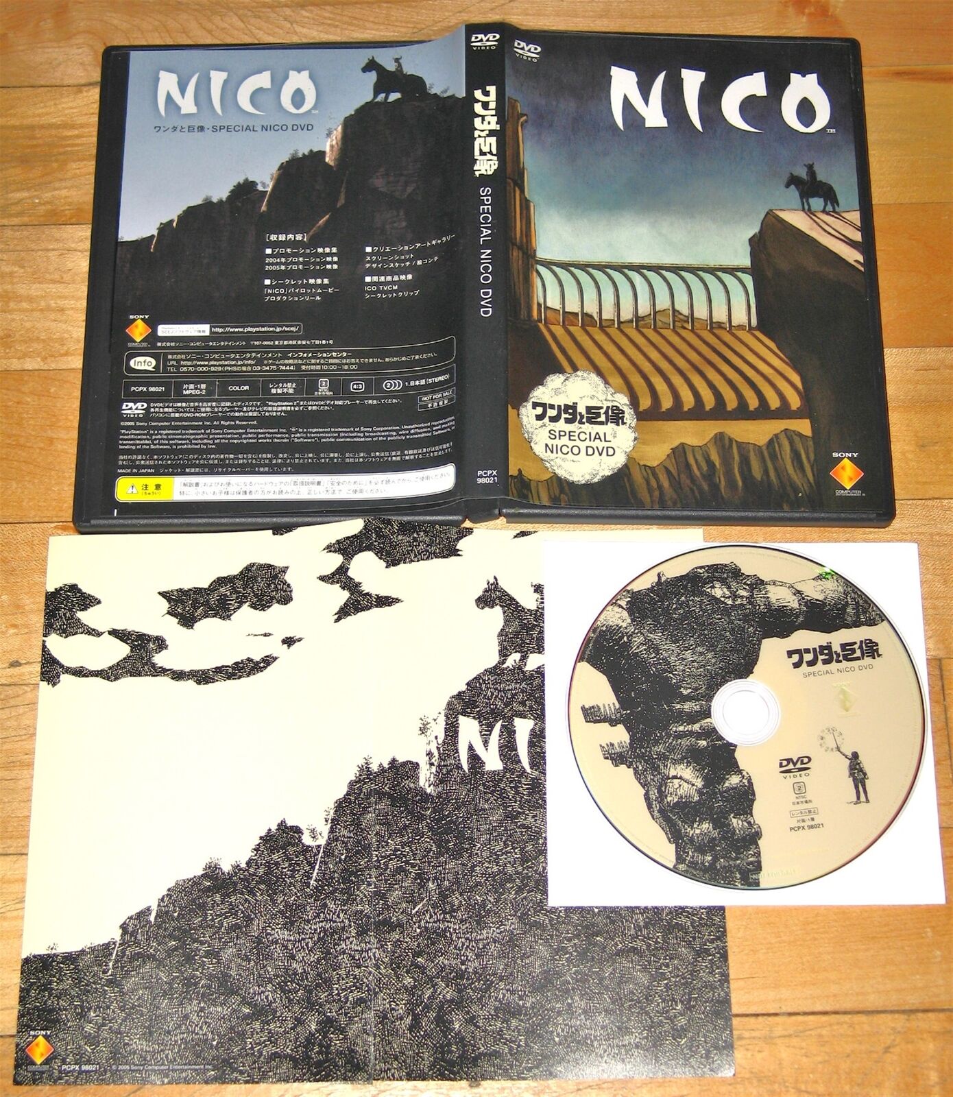 Nico Shadow of the Colossus reservation promo DVD Japan beta footage Team Ico