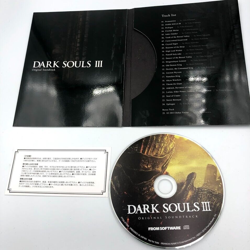 Dark Souls III 3 Original Soundtrack CD OST Japan Yuka Kitamura/Motoi Sakuraba