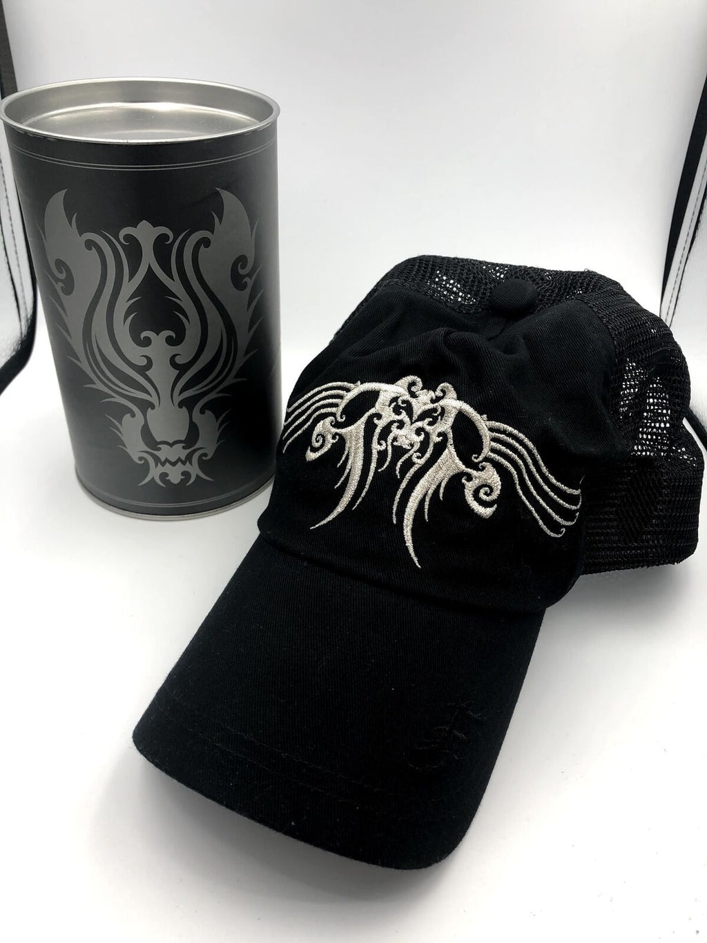 Final Fantasy VII Advent Children mesh trucker cap designed by Tetsuya Nomura