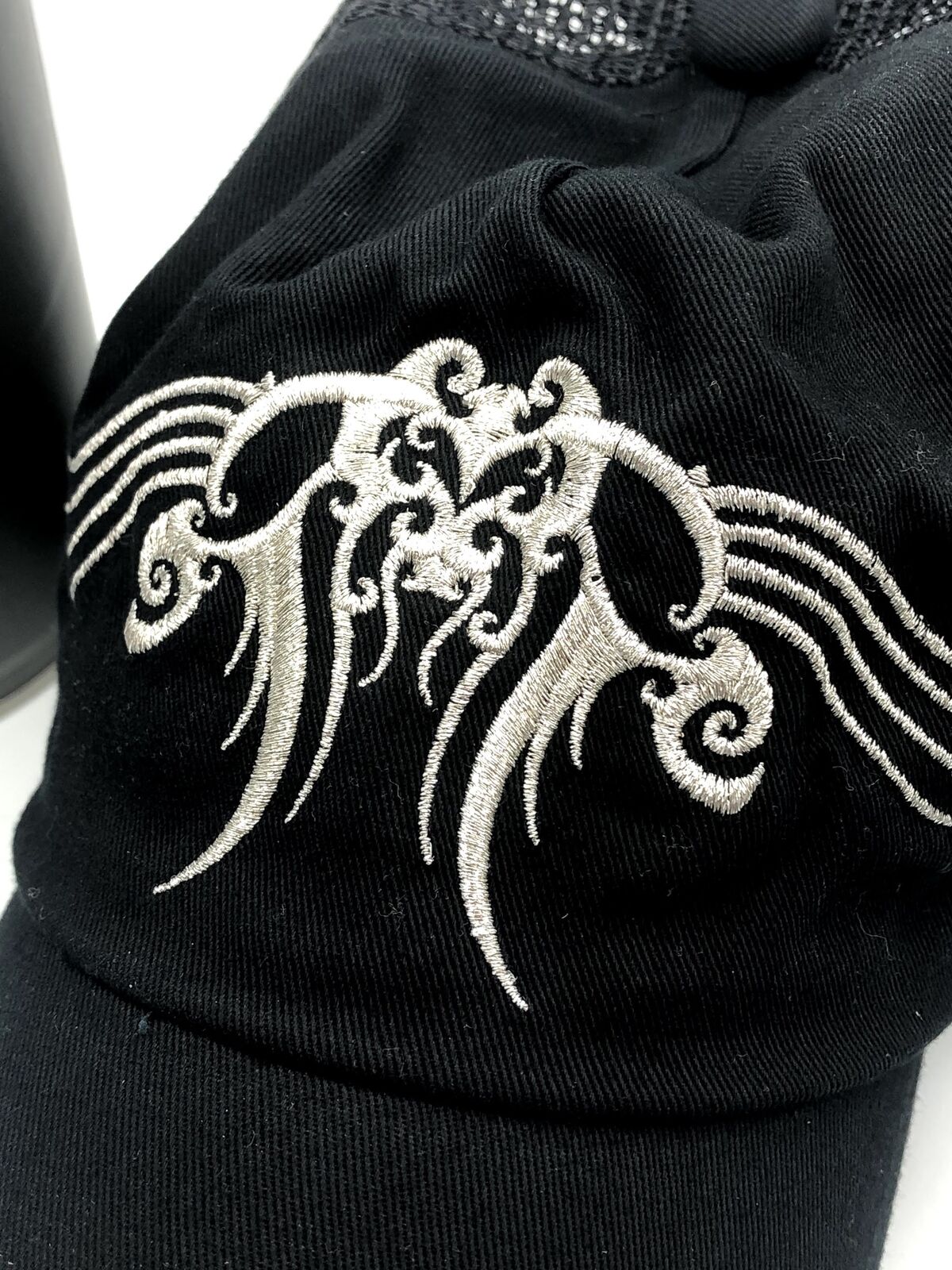 Final Fantasy VII Advent Children mesh trucker cap designed by Tetsuya Nomura
