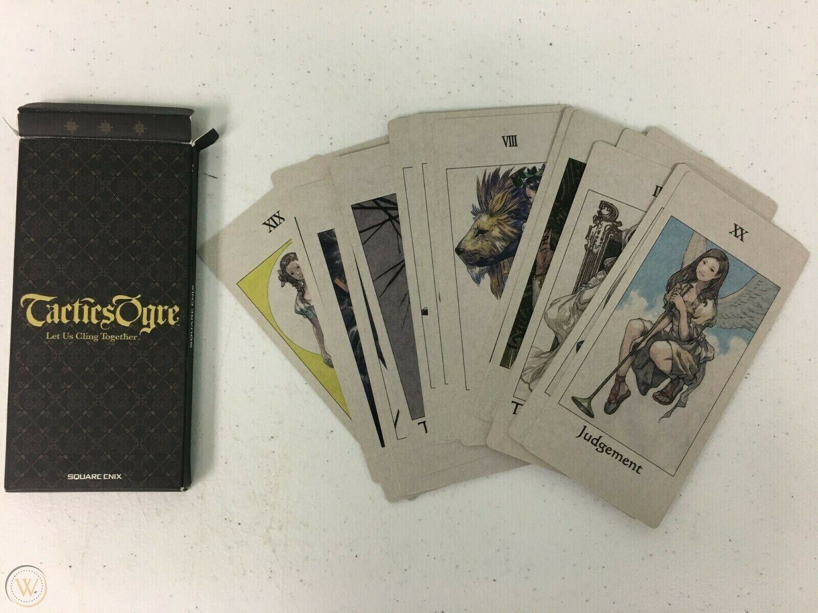 Tactics Ogre promo Tarot cards PSP Square Enix Akihiko Yoshida artwork