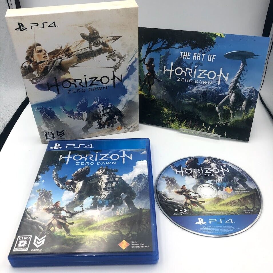 Horizon Zero Dawn Limited Edition PS4 Japan with artbook & slipcover HAS ENGLISH